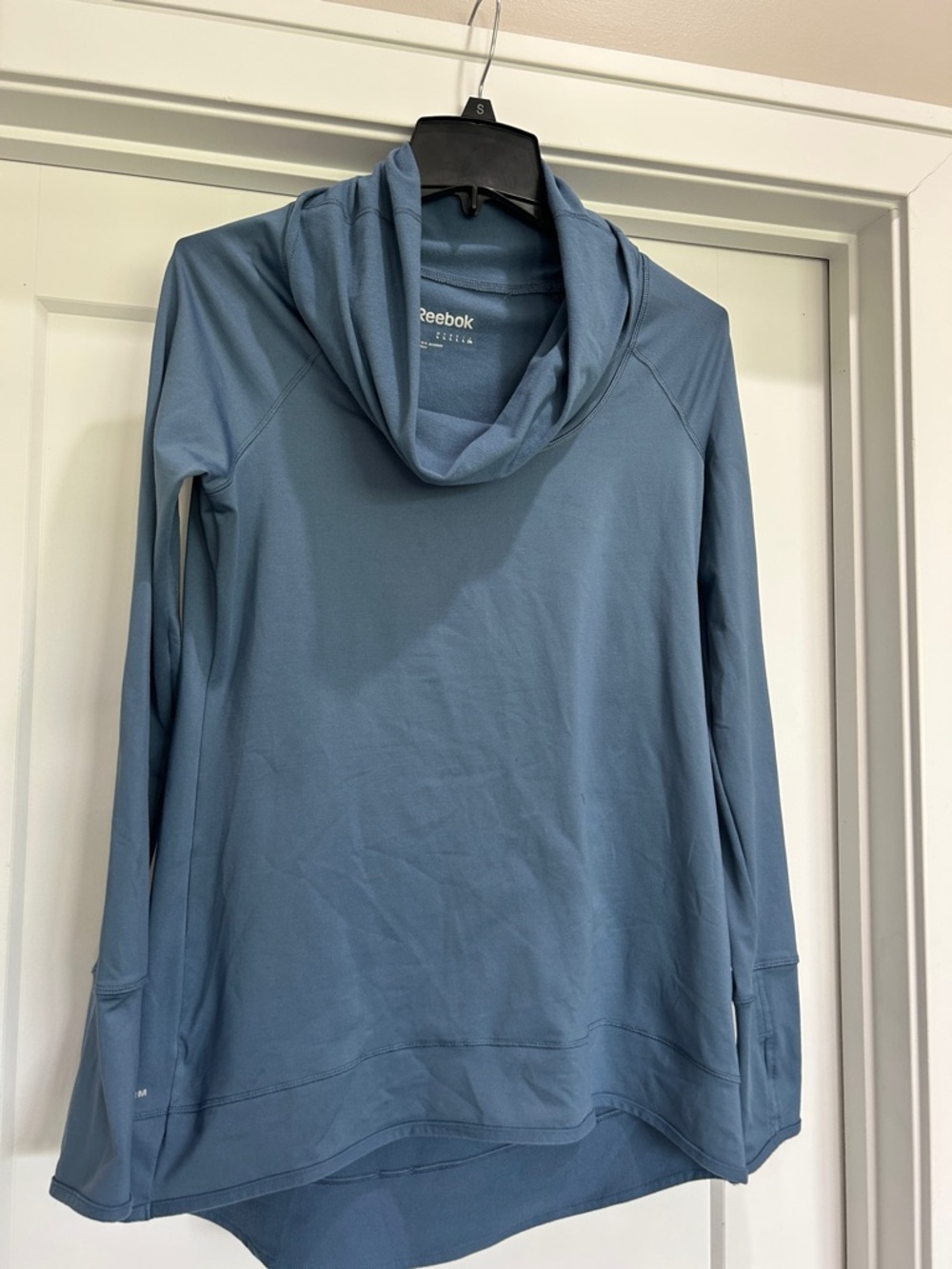 Reebok Blue Hooded Long Sleeve Pullover